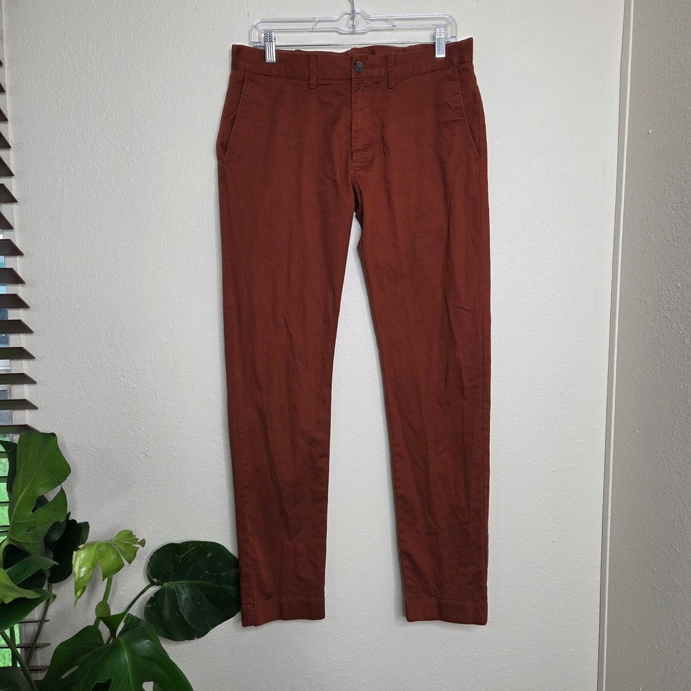 J. Crew‎ Mercantile Flex Slim Fit Chino Pants Mens W31 Copper Brown